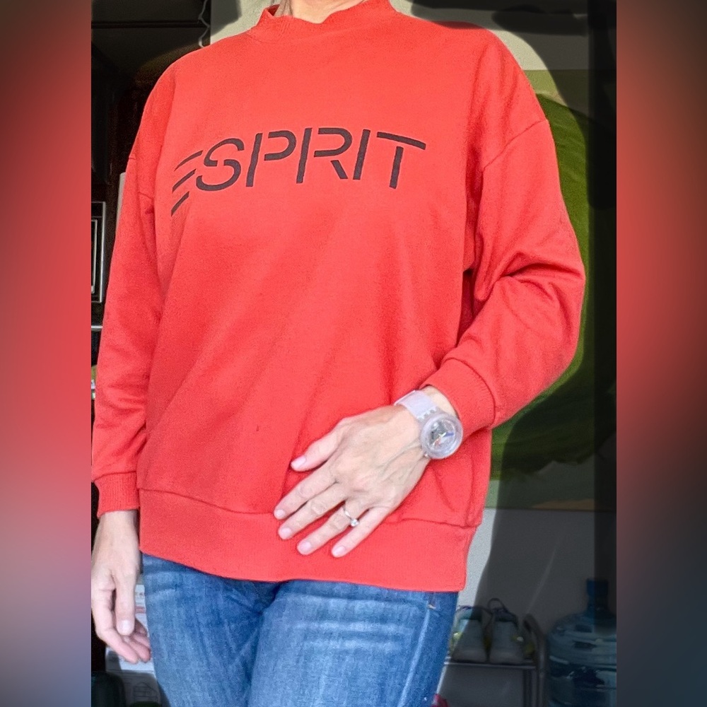 Vintage ESPRIT sweatshirt orange Large